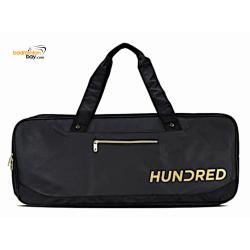 Hundred 2-Compartment HBCK-3M121-1 PitchBllack Kitbag Badminton Racket Half-Thermal Rectangle Bag 