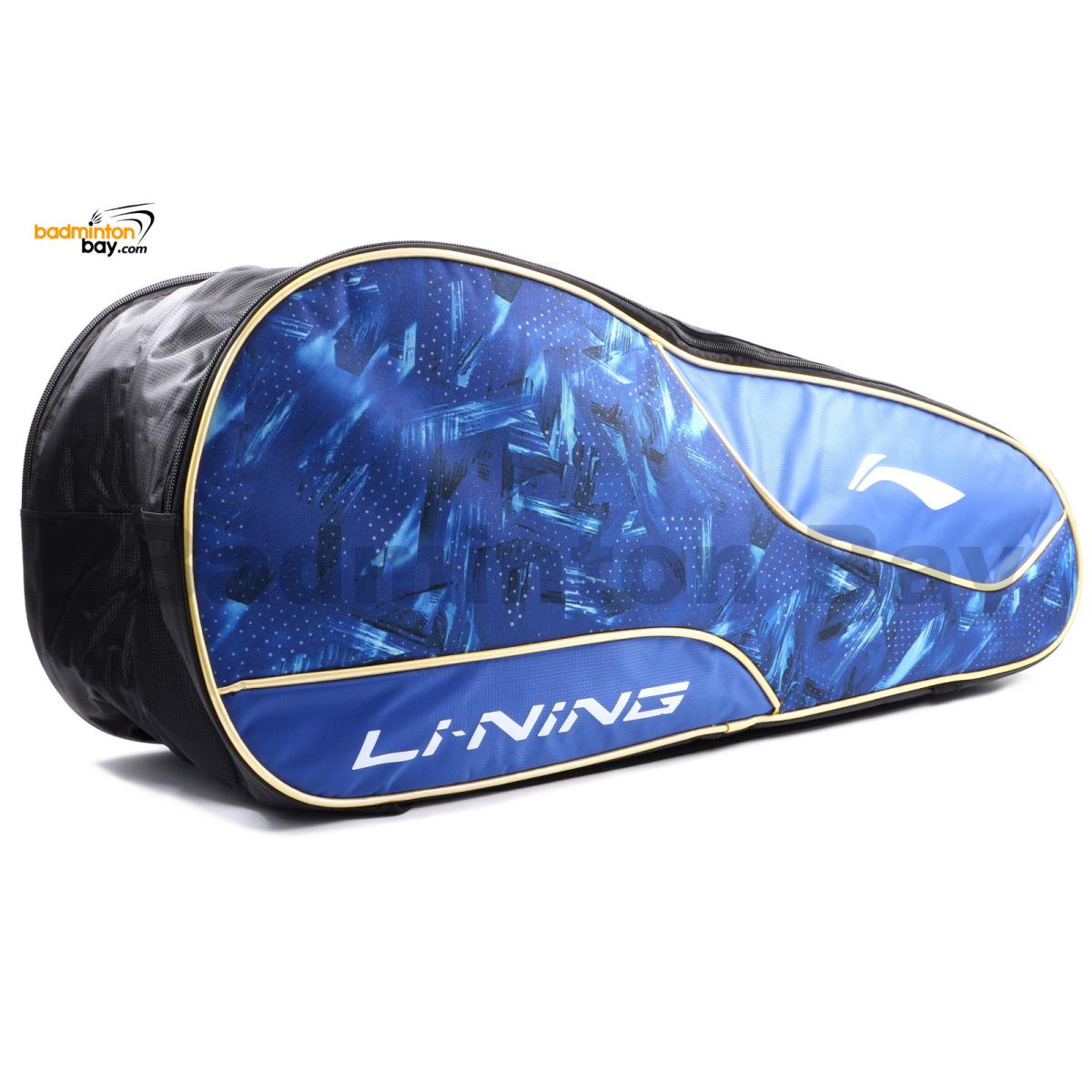 Li Ning 2 Compartments Thermal Badminton Racket Bag ABDN238-1 Blue