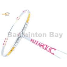 Maxx Maxxaholic Silver Pink Compact Frame Unique Series Badminton Racket 4U-G6