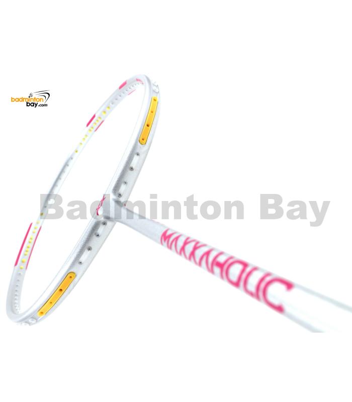 Maxx Maxxaholic Silver Pink Compact Frame Unique Series Badminton Racket 4U-G6