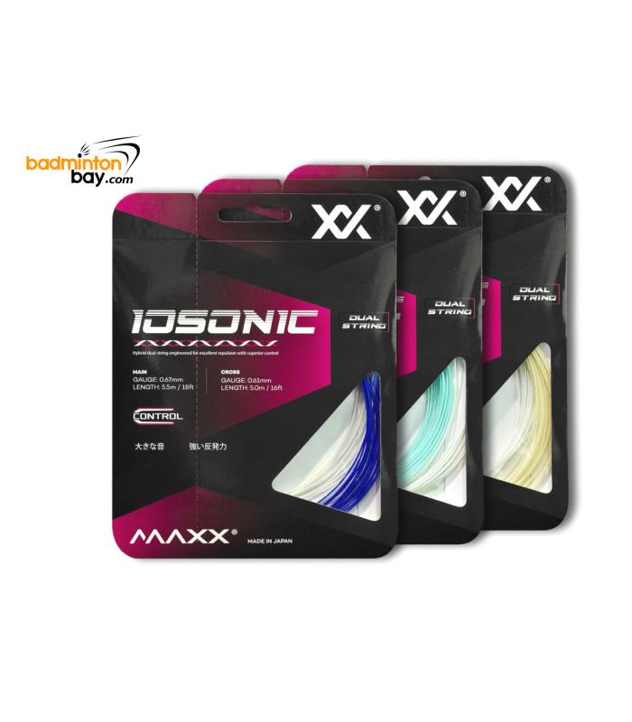 Maxx Iosonic Hybrid Dual Color Badminton String Made in Japan
