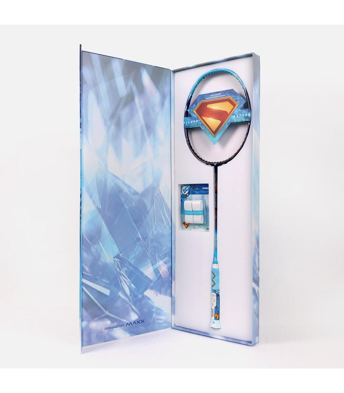 Maxx SUPERMAN Premium Limited Edition With Boutique Box (Original From DC Studios) Badminton Racket 4U-G6