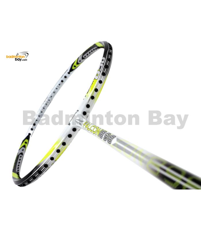 RSL Falcon 898 White Lime Black Badminton Racket (4U-G5)