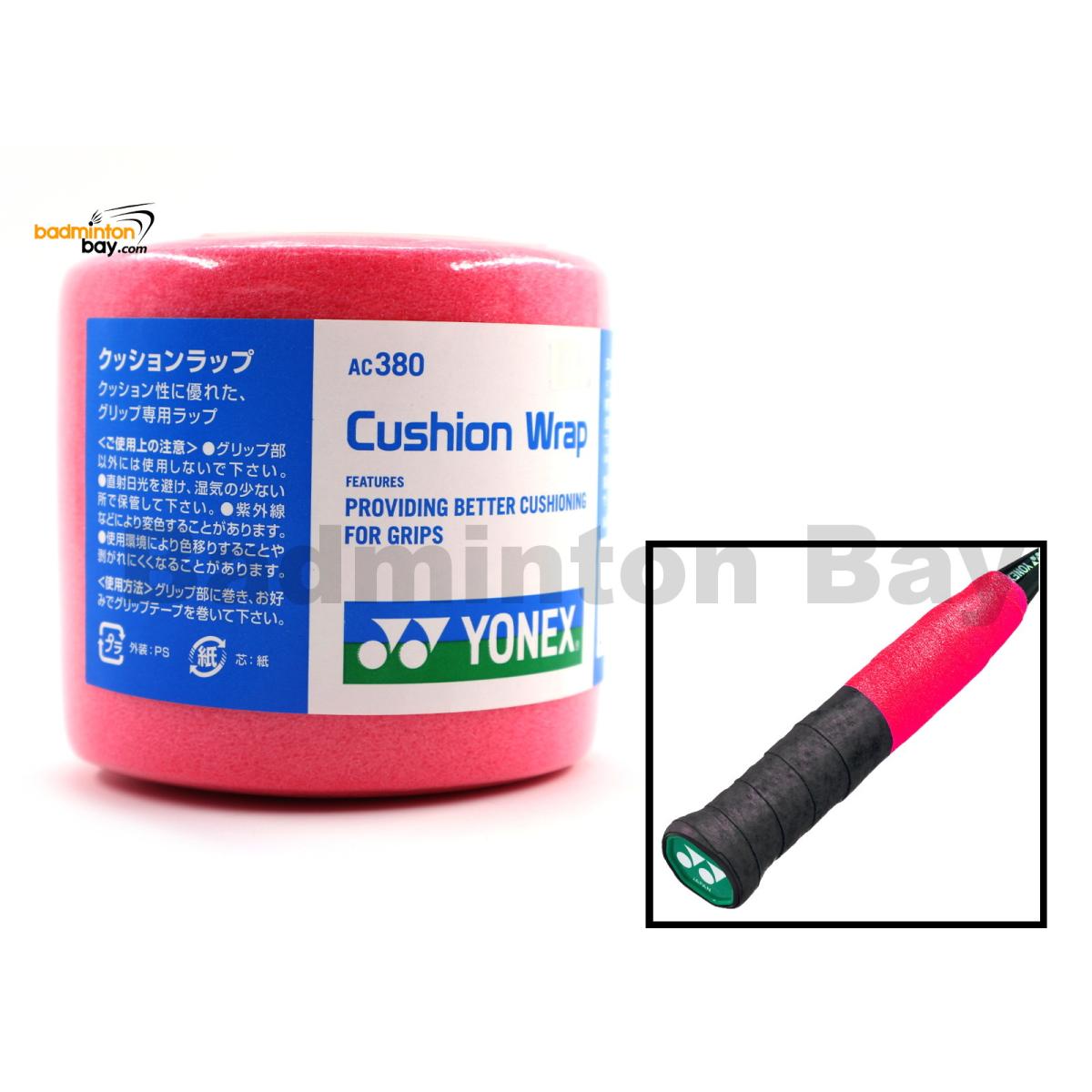 Yonex Cushion Foam Wrap Grip 27m (1 roll) for Badminton Squash Tennis  Racket Sports AC380