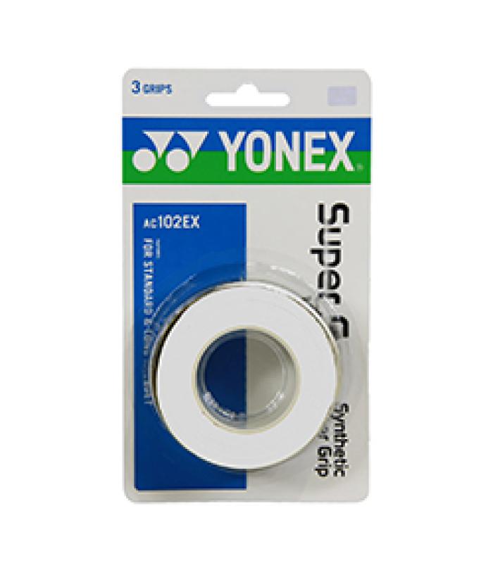 Yonex Super Grap Overgrip (3 pieces) AC102-EX PU Grip for Badminton Squash Tennis Racket