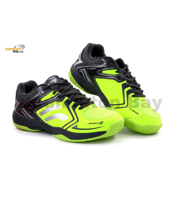Yonex Akayu 2 Lime Grey Badminton Shoes In-Court With Tru Cushion Technology
