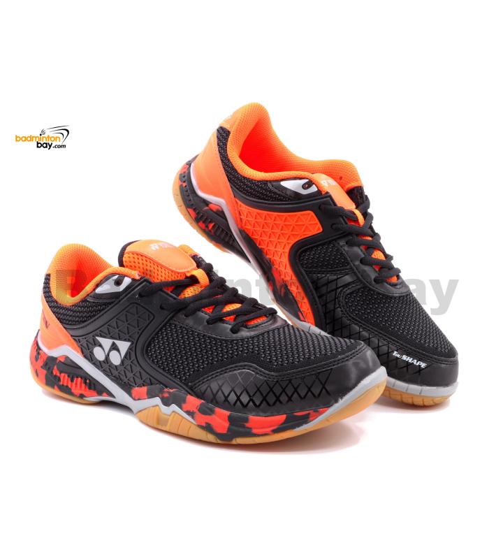 Yonex Super Ace V Black Orange Indoor Badminton Court Sports Shoes With Tru Cushion Yonex Super Ace V Black Orange Indoor Badminton Court Sports Shoes With Tru Cushion