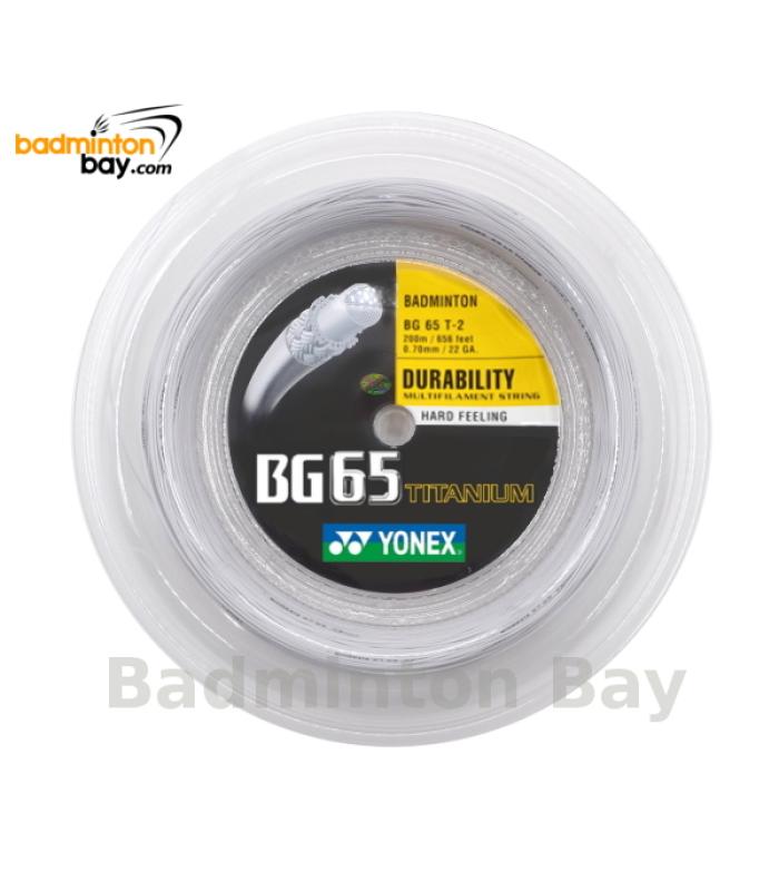 200m Reel Coil Yonex BG65Ti (0.70mm) Badminton String Made in Japan